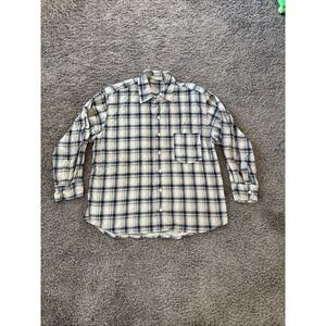CP SHADES Men's 100% Cotton Shirt‎ Long Sleeve Plaid EUC Size Medium M